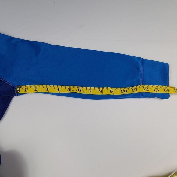 Justice Girls Blue "Hoops" Fleece Hoodie Jacket Size 10 - Picture 11 of 15